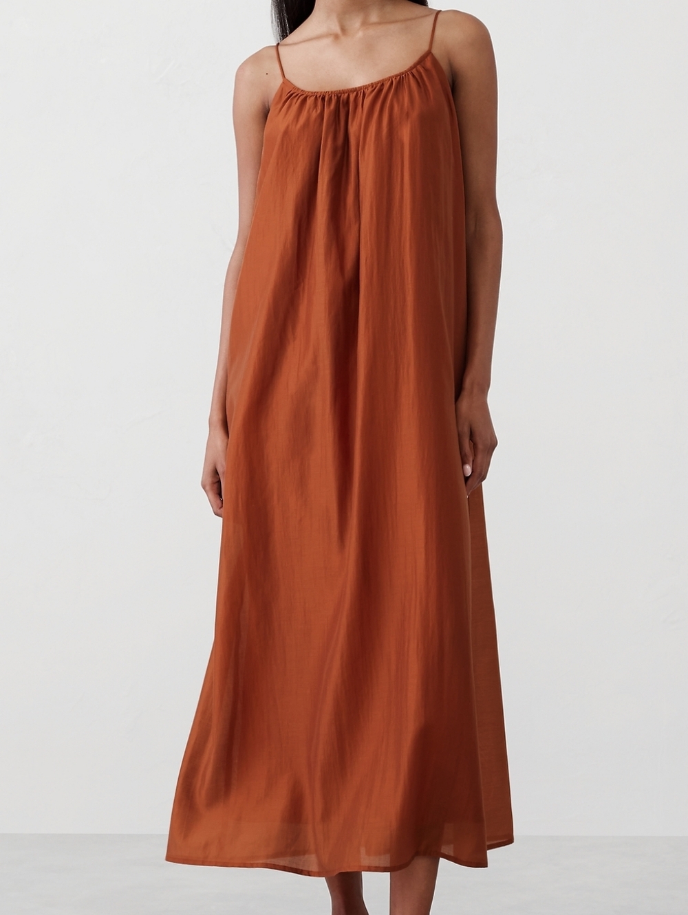 Like New Organza Dress Rust Color